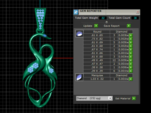 FLAMINGO PENDANT 3D PRINTABLE MODEL 3D Model
