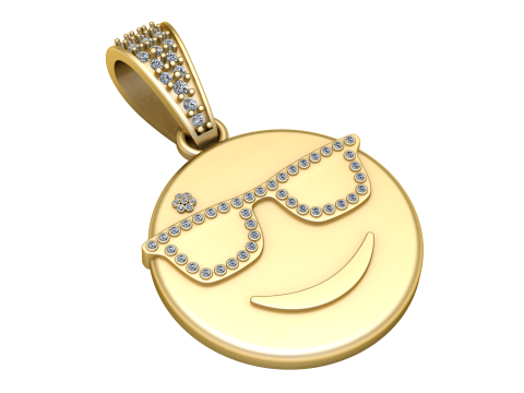 SMART EMOJI PENDANT 3D PRINTABLE MODEL 3D Model