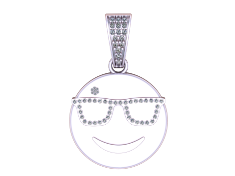 SMART EMOJI PENDANT 3D PRINTABLE MODEL 3D 模型
