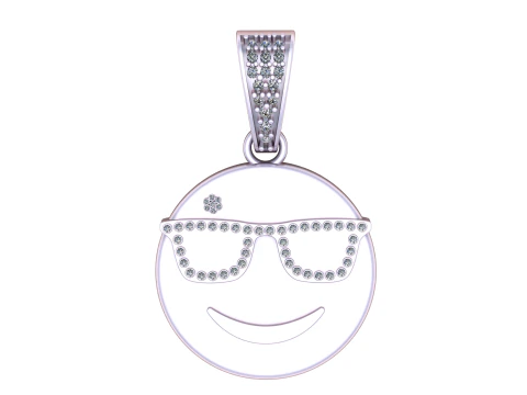 SMART EMOJI PENDANT 3D PRINTABLE MODEL 3D Model