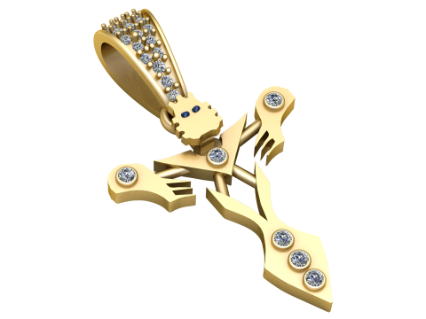 CROSS STYLE PENDANT 3D PRINTABLE MODEL 3D 模型