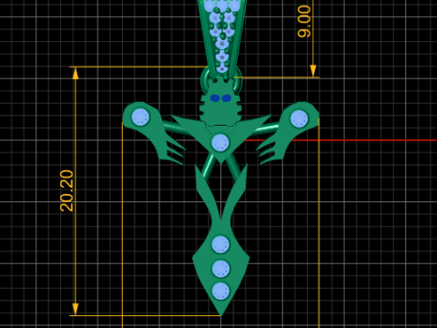 CROSS STYLE PENDANT 3D PRINTABLE MODEL Model 3D