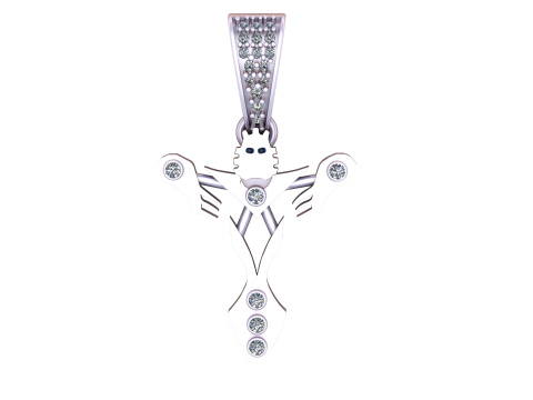 CROSS STYLE PENDANT 3D PRINTABLE MODEL Model 3D