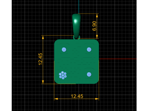 QR CODE PENDANT 3D PRINTABLE MODEL 3D Model