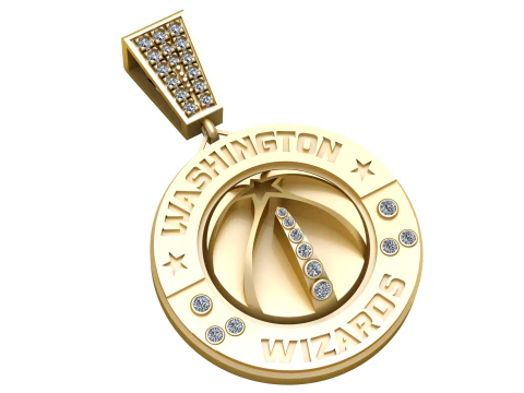WASHINGTON WIZARDS PINGENTE DE MOEDA 3D IMPRIM&iacute;VEL Modelo 3D