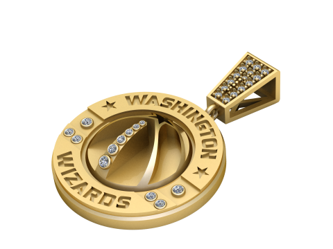 WASHINGTON WIZARDS COIN PENDANT 3D PRINTABLE MODEL 3Dモデル