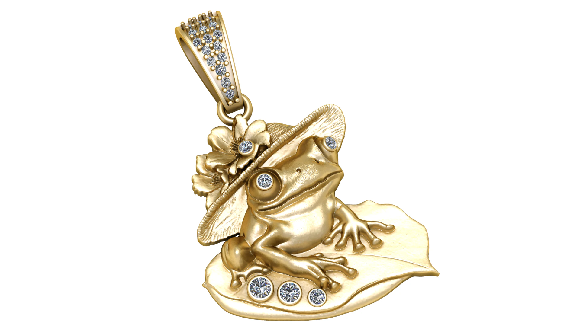 FROG AND SHELL PENDANT 3D PRINTABLE MODEL 3D Model .c4d .max .obj .3ds .fbx .stl .blend 