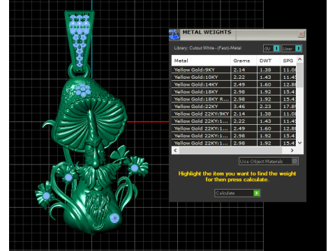 MUSHROOM PLANT UNCLE PENDANT 3D PRINTABLE MODEL 3D Model