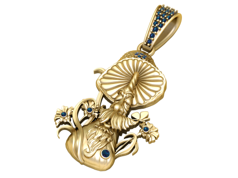 MUSHROOM PLANT UNCLE PENDANT 3D PRINTABLE MODEL 3D Модель