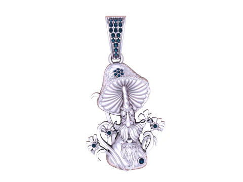 MUSHROOM PLANT UNCLE PENDANT 3D PRINTABLE MODEL 3D Model