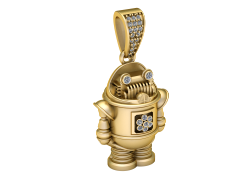 ROBOT PENDANT 3D PRINTABLE MODEL 3D Модель