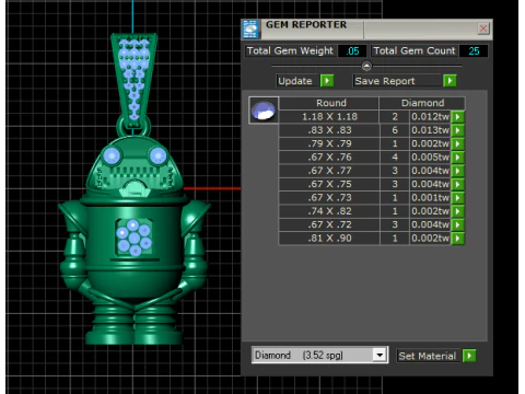 ROBOT PENDANT 3D PRINTABLE MODEL 3D Model