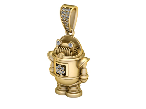 ROBOT PENDANT 3D PRINTABLE MODEL 3D Model