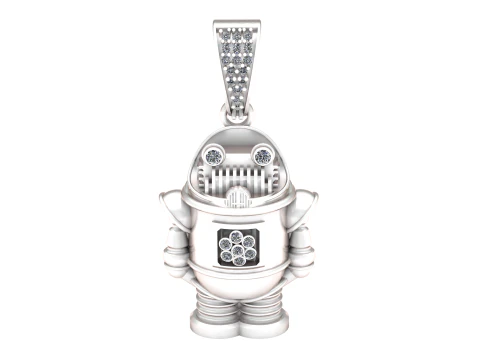 ROBOT PENDANT 3D PRINTABLE MODEL 3D Model
