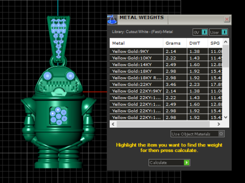 ROBOT PENDANT 3D PRINTABLE MODEL Modèle 3D