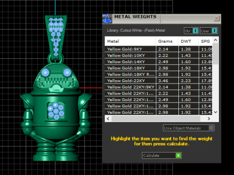 ROBOT PENDANT 3D PRINTABLE MODEL 3D Model