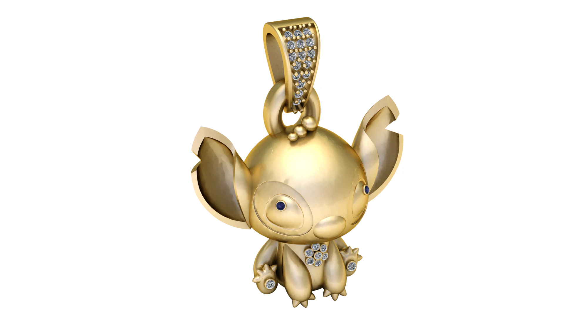 CARTOON CHARACTER PENDANT 3D PRINTABLE MODEL 3D Model .c4d .max .obj .3ds .fbx .stl .blend