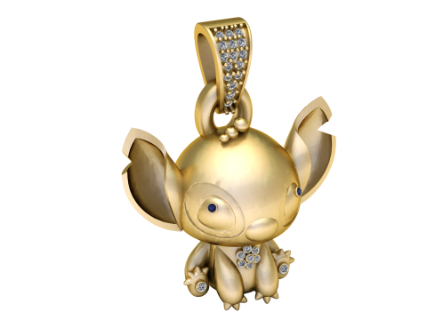 CARTOON CHARACTER PENDANT 3D PRINTABLE MODEL Modèle 3D
