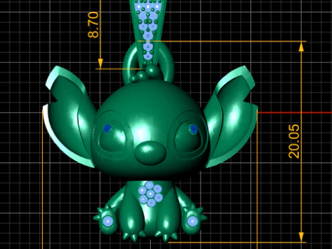 CARTOON CHARACTER PENDANT 3D PRINTABLE MODEL 3D Model