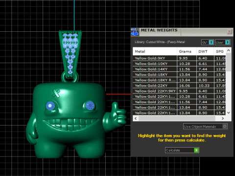 CARTOON PENDANT 3D PRINTABLE MODEL 3D Model
