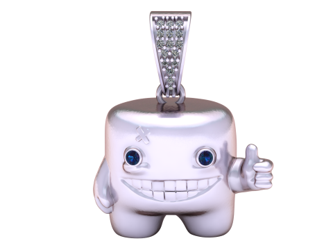 CARTOON PENDANT 3D PRINTABLE MODEL 3D मॉडल