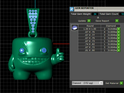 CARTOON PENDANT 3D PRINTABLE MODEL 3D Model