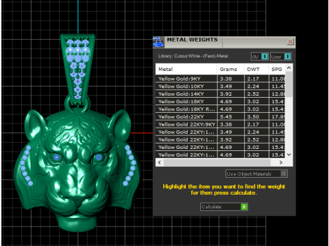 TIGER FACE PENDANT 3D PRINTABLE MODEL 3D 모델
