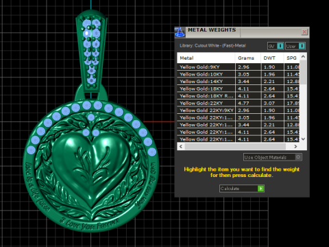 HEART COIN PENDANT 3D PRINTABLE MODEL Modèle 3D