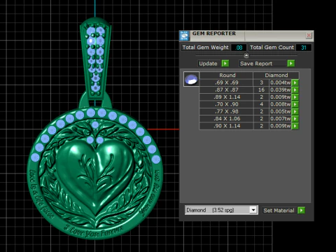 HEART COIN PENDANT 3D PRINTABLE MODEL 3D Model