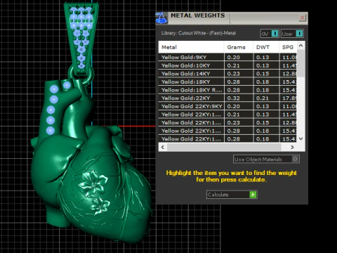 HUMAN HEART PENDANT 3D PRINTABLE MODEL 3D Model