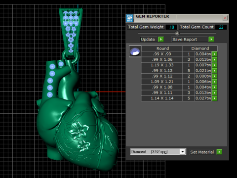 HUMAN HEART PENDANT 3D PRINTABLE MODEL Modèle 3D