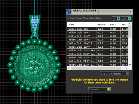 JESUS COIN PENDANT 3D PRINTABLE MODEL 3D मॉडल