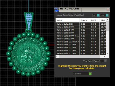 JESUS COIN PENDANT 3D PRINTABLE MODEL 3D Model
