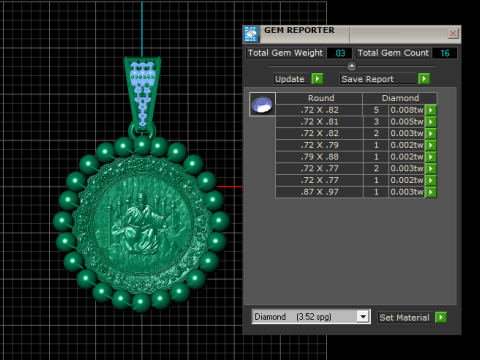 JESUS COIN PENDANT 3D PRINTABLE MODEL 3D मॉडल