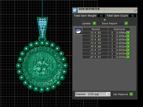 JESUS COIN PENDANT 3D PRINTABLE MODEL 3D Model
