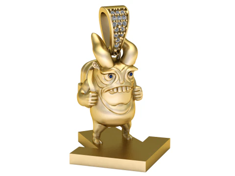 MONSTER STUDENT PENDANT 3D PRINTABLE MODEL 3D Model