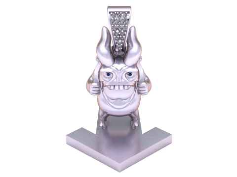 MONSTER STUDENT PENDANT 3D PRINTABLE MODEL 3D Model