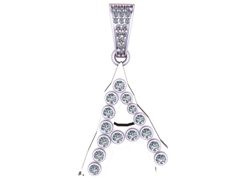 ALPHABET A PENDANT 3D PRINTABLE MODEL 3D Model