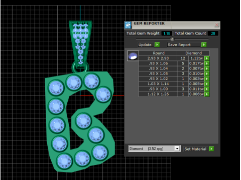 ALPHABET B PENDANT 3D PRINTABLE MODEL Modèle 3D