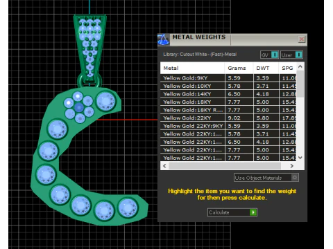 ALPHABET C PENDANT 3D PRINTABLE MODEL 3D Model
