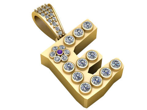 ALFABETO E PINGENTE 3D IMPRIM&iacute;VEL MODELO Modelo 3D