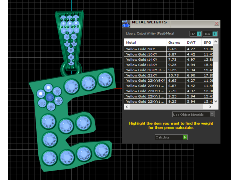 ALPHABET E PENDANT 3D PRINTABLE MODEL 3D Model
