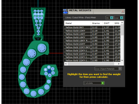 ALPHABET G PENDANT 3D PRINTABLE MODEL 3D Model