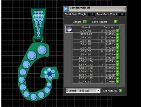ALPHABET G PENDANT 3D PRINTABLE MODEL 3D Model