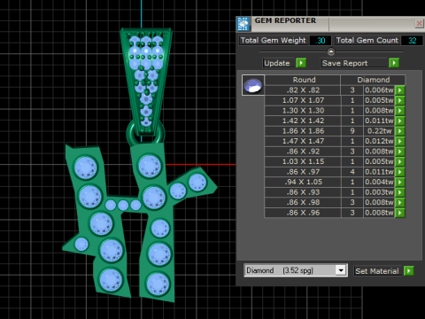 ALPHABET H PENDANT 3D PRINTABLE MODEL Modelo 3D
