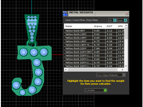 ALPHABET J PENDANT 3D PRINTABLE MODEL Modelo 3D