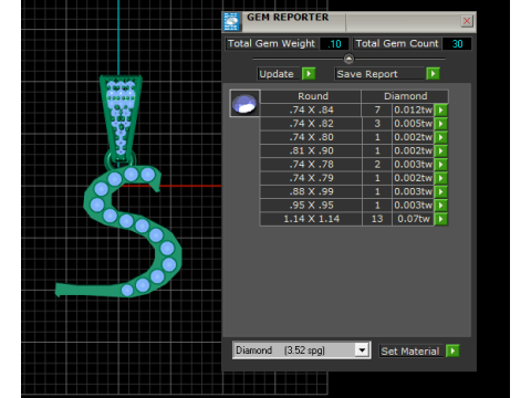 ALPHABET S PENDANT 3D PRINTABLE MODEL Model 3D