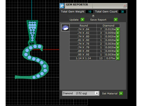 ALPHABET S PENDANT 3D PRINTABLE MODEL 3D Model