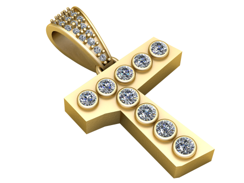 ALPHABET T PENDANT 3D PRINTABLE MODEL 3D Model