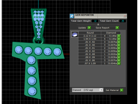 ALPHABET T PENDANT 3D PRINTABLE MODEL 3D Model